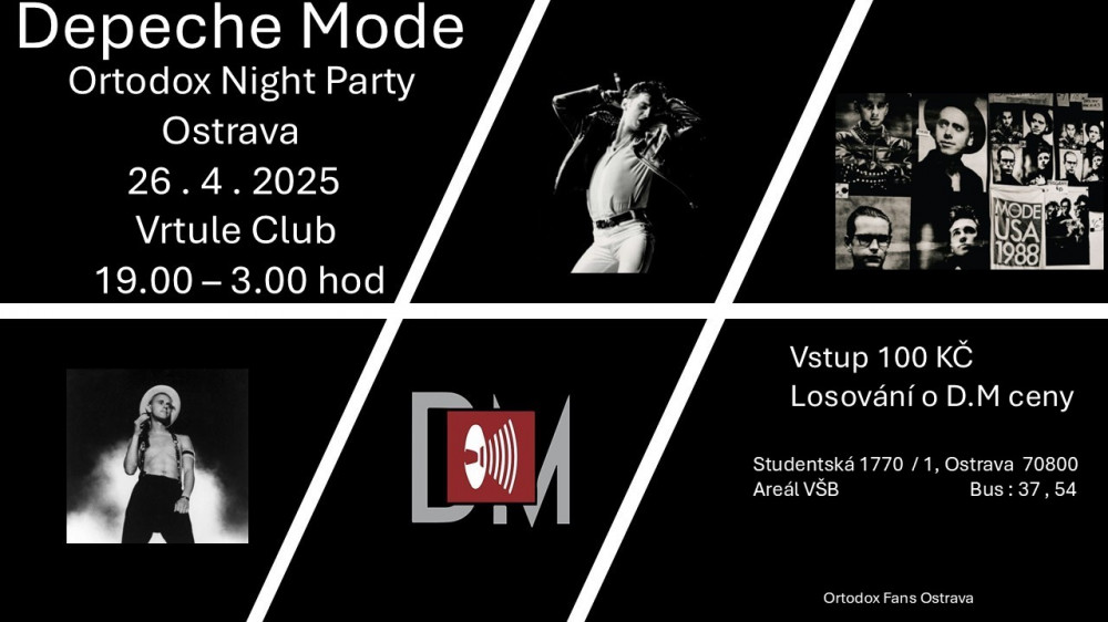 Plagát akcie: Depeche Mode Ortodox Night Party